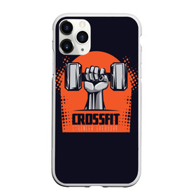 Чехол для iPhone 11 Pro Max матовый с принтом Crossfit в Тюмени, Силикон |  | мода | мотивация | настроения | позитив | прикол | пятна | тренд | яркие