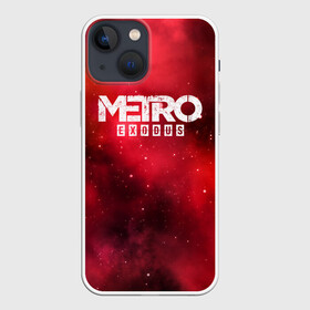 Чехол для iPhone 13 mini с принтом Metro Exodus в Тюмени,  |  | 2019 | 2033 | exodus | game | logo | metro | red | апокалипсис | игра | исход | красный | лого | метро | сталкер