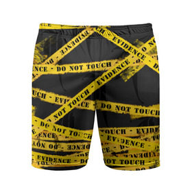 Мужские шорты 3D спортивные с принтом Улика - не трогать в Тюмени,  |  | art | black | dark | evidence | fashion | graffiti | paint | stripes | texture | underground | yellow | желтый | краска | лента | опечатано | преступление | улика | черный