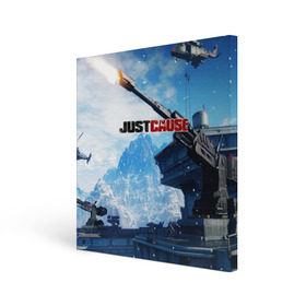 Холст квадратный с принтом JUST CAUSE в Тюмени, 100% ПВХ |  | action | cause | enix | just | just cause 4 | mafia | игры | мафия | рико | тропики