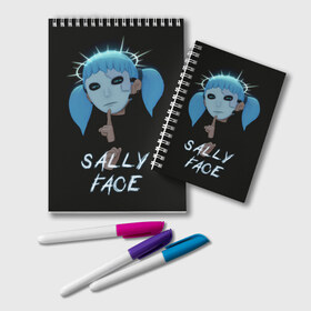 Блокнот с принтом Sally Face (6) в Тюмени, 100% бумага | 48 листов, плотность листов — 60 г/м2, плотность картонной обложки — 250 г/м2. Листы скреплены удобной пружинной спиралью. Цвет линий — светло-серый
 | face | fisher | larry johnson | mask | sally | sally face | sally fisher | демоны | духи | маска | призраки | салли | салли фейс | салли фишер | фейс