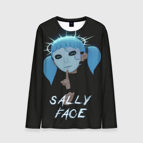 Мужской лонгслив 3D с принтом Sally Face (6) в Тюмени, 100% полиэстер | длинные рукава, круглый вырез горловины, полуприлегающий силуэт | face | fisher | larry johnson | mask | sally | sally face | sally fisher | демоны | духи | маска | призраки | салли | салли фейс | салли фишер | фейс