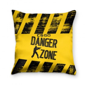 Подушка 3D с принтом Counter-Strike: Danger Zone в Тюмени, наволочка – 100% полиэстер, наполнитель – холлофайбер (легкий наполнитель, не вызывает аллергию). | состоит из подушки и наволочки. Наволочка на молнии, легко снимается для стирки | Тематика изображения на принте: 