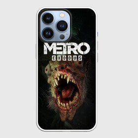 Чехол для iPhone 13 Pro с принтом Metro Exodus в Тюмени,  |  | 2019 | 2033 | exodus | game | logo | metro | апокалипсис | герой | зубы | игра | исход | лого | метро | монстр | персонаж | сталкер