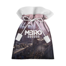Подарочный 3D мешок с принтом Metro Exodus в Тюмени, 100% полиэстер | Размер: 29*39 см | 2019 | 2033 | exodus | game | logo | metro | апокалипсис | вышки | игра | исход | лого | локация | метро | пейзаж | скриншот | сталкер