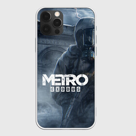 Чехол для iPhone 12 Pro с принтом Metro Exodus в Тюмени, силикон | область печати: задняя сторона чехла, без боковых панелей | 2019 | 2033 | exodus | game | logo | metro | апокалипсис | герой | игра | исход | лого | метро | монстр | персонаж | сталкер