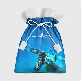 Подарочный 3D мешок с принтом CS GO:Desolate Space в Тюмени, 100% полиэстер | Размер: 29*39 см | awp | counter strike | cyber sport | game | skin | sport | авп | игры | скин