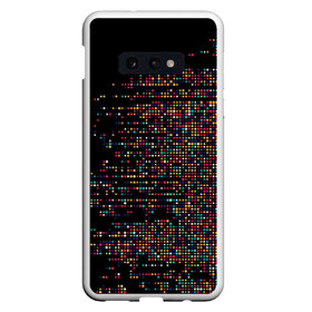 Чехол для Samsung S10E с принтом Equalizer в Тюмени, Силикон | Область печати: задняя сторона чехла, без боковых панелей | connect | digital | equalizer | internet | mosaic | music | network | square | tech | techno | technology | аbstract | абстрактный | абстракция | геометрия | градиент | интернет | квадрат | микросхема | мозайка | наука | сеть | техника | техно