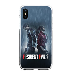 Чехол для iPhone XS Max матовый с принтом Resident Evil 2 Remake в Тюмени, Силикон | Область печати: задняя сторона чехла, без боковых панелей | 2019 | biohazard | blood | corporation | corps | evil | horror | remake | resident | survival | umbrella | zombie | амбрелла | выживание | зла | зомби | корпорация | кровь | обитель | ремейк | ужасы