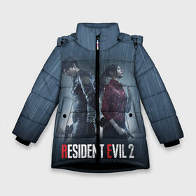 Зимняя куртка для девочек 3D с принтом Resident Evil 2 Remake в Тюмени, ткань верха — 100% полиэстер; подклад — 100% полиэстер, утеплитель — 100% полиэстер. | длина ниже бедра, удлиненная спинка, воротник стойка и отстегивающийся капюшон. Есть боковые карманы с листочкой на кнопках, утяжки по низу изделия и внутренний карман на молнии. 

Предусмотрены светоотражающий принт на спинке, радужный светоотражающий элемент на пуллере молнии и на резинке для утяжки. | 2019 | biohazard | blood | corporation | corps | evil | horror | remake | resident | survival | umbrella | zombie | амбрелла | выживание | зла | зомби | корпорация | кровь | обитель | ремейк | ужасы