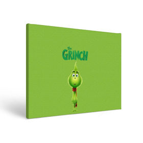 Холст прямоугольный с принтом The Grinch в Тюмени, 100% ПВХ |  | grinch | гринч | новый год | рождество