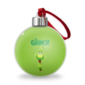 Ёлочный шар с принтом The Grinch в Тюмени, Пластик | Диаметр: 77 мм | grinch | гринч | новый год | рождество