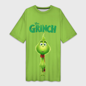 Платье-футболка 3D с принтом The Grinch в Тюмени,  |  | grinch | гринч | новый год | рождество