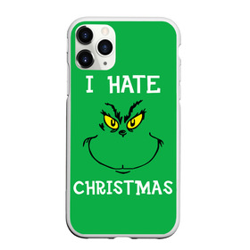 Чехол для iPhone 11 Pro матовый с принтом I hate christmas в Тюмени, Силикон |  | Тематика изображения на принте: grinch | гринч | новый год | рождество