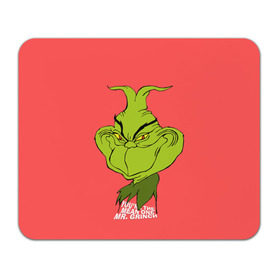 Коврик прямоугольный с принтом Mr. Grinch в Тюмени, натуральный каучук | размер 230 х 185 мм; запечатка лицевой стороны | Тематика изображения на принте: grinch | гринч | новый год | рождество