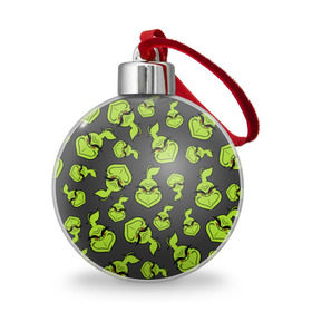 Ёлочный шар с принтом The Grinch в Тюмени, Пластик | Диаметр: 77 мм | grinch | гринч | новый год | рождество