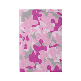 Обложка для паспорта матовая кожа с принтом Lil PEEP Cry baby в Тюмени, натуральная матовая кожа | размер 19,3 х 13,7 см; прозрачные пластиковые крепления | baby | cry | lil peep | lil peep cry baby | pink | камуфляж | розовый | розовый камуфляж