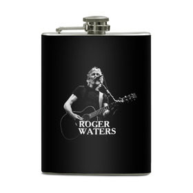 Фляга с принтом Roger Waters, Pink Floyd в Тюмени, металлический корпус | емкость 0,22 л, размер 125 х 94 мм. Виниловая наклейка запечатывается полностью | roger waters | джордж уотерс | композитор | певец | поэт