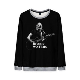 Мужской свитшот 3D с принтом Roger Waters, Pink Floyd в Тюмени, 100% полиэстер с мягким внутренним слоем | круглый вырез горловины, мягкая резинка на манжетах и поясе, свободная посадка по фигуре | roger waters | джордж уотерс | композитор | певец | поэт