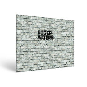 Холст прямоугольный с принтом Roger Waters. The Wall в Тюмени, 100% ПВХ |  | Тематика изображения на принте: pink floyd | roger waters | джордж уотерс | композитор | певец | поэт