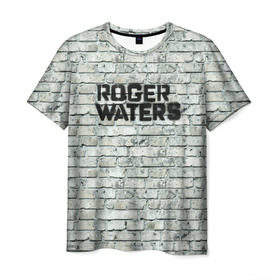 Мужская футболка 3D с принтом Roger Waters. The Wall в Тюмени, 100% полиэфир | прямой крой, круглый вырез горловины, длина до линии бедер | pink floyd | roger waters | джордж уотерс | композитор | певец | поэт