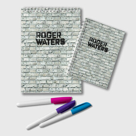 Блокнот с принтом Roger Waters The Wall в Тюмени, 100% бумага | 48 листов, плотность листов — 60 г/м2, плотность картонной обложки — 250 г/м2. Листы скреплены удобной пружинной спиралью. Цвет линий — светло-серый
 | Тематика изображения на принте: pink floyd | roger waters | джордж уотерс | композитор | певец | поэт