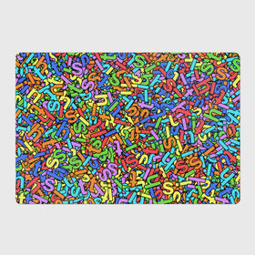 Магнитный плакат 3Х2 с принтом Радужные буквы s, h, i, t в Тюмени, Полимерный материал с магнитным слоем | 6 деталей размером 9*9 см | алфавит | буква | паттрен | радуга | слово | узор