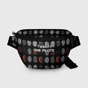 Поясная сумка 3D с принтом Twenty One Pilots в Тюмени, 100% полиэстер | плотная ткань, ремень с регулируемой длиной, внутри несколько карманов для мелочей, основное отделение и карман с обратной стороны сумки застегиваются на молнию | heathens | one | pilots | twenty | джош дан | инди | ник томас | поп | рэп | тайлер джозеф | хип хоп | электропоп