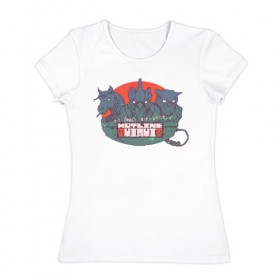 Женская футболка хлопок с принтом Hotline Miami Classic в Тюмени, 100% хлопок | прямой крой, круглый вырез горловины, длина до линии бедер, слегка спущенное плечо | 80s | hotlinemiami | retro | retrowave | synthwave