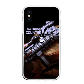 Чехол для iPhone XS Max матовый с принтом Counter Strike Danger Zone в Тюмени, Силикон | Область печати: задняя сторона чехла, без боковых панелей | battle | counter | danger | global | offensive | royale | strike | zone | контр | оружия | страйк | шутер