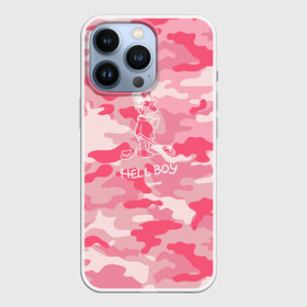 Чехол для iPhone 13 Pro с принтом Hellboy в Тюмени,  |  | hellboy | hip hop | lil | lil peep | pink | pip | rap | барт | камуфляж | камуфляж розовый | лил | лилпип | пип | реп | симпсон | симпсоны | толстовка лил пипа | хеллбой | хипхоп