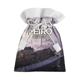Подарочный 3D мешок с принтом Metro Exodus в Тюмени, 100% полиэстер | Размер: 29*39 см | Тематика изображения на принте: exodus | horror | metro | survival | исход | метро | мутация | оружия | стелс | шутер | экшен