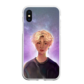 Чехол для iPhone XS Max матовый с принтом BTS Jimin в Тюмени, Силикон | Область печати: задняя сторона чехла, без боковых панелей | army | bangtan | beyond | boys | bts | j hope | jimin | jin | jungkook | k pop | rm | scene | suga | the | v | армия | арэма | бтс | ви | джей хоупа | сюги | чимина | чина | чонгука