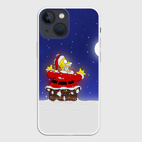 Чехол для iPhone 13 mini с принтом Гомер Санта Клаус в Тюмени,  |  | Тематика изображения на принте: bart | family | homer | lisa | maggie | marge | santa | simpson | simpsons | thesimpsons | барт | герой | гомер | город | лиза | мардж | мегги | санта | семья | симпсоны | супергерой
