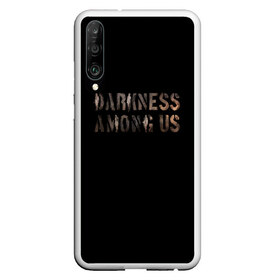 Чехол для Honor P30 с принтом DBD Darkness among us в Тюмени, Силикон | Область печати: задняя сторона чехла, без боковых панелей | Тематика изображения на принте: among | darkness | daylight | dbd | dead | deadbydaylight | horror | killer | survival | us | выживание | к | мертвы | рассвету | ужас