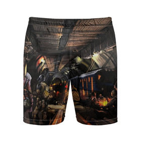 Мужские шорты 3D спортивные с принтом METRO EXODUS в Тюмени,  |  | 