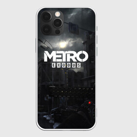 Чехол для iPhone 12 Pro с принтом METRO EXODUS в Тюмени, силикон | область печати: задняя сторона чехла, без боковых панелей | ak47 | metro 2033 | metro exodus | апокалипсис | артем | глуховский | дорога | маски | ночь | оружие | поезд | противогаз | сталкеры