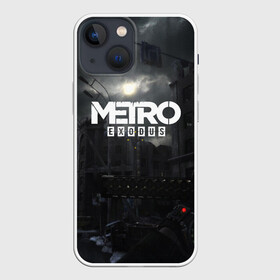 Чехол для iPhone 13 mini с принтом METRO EXODUS в Тюмени,  |  | ak47 | metro 2033 | metro exodus | апокалипсис | артем | глуховский | дорога | маски | ночь | оружие | поезд | противогаз | сталкеры