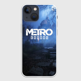 Чехол для iPhone 13 mini с принтом METRO EXODUS в Тюмени,  |  | ak47 | metro 2033 | metro exodus | апокалипсис | артем | глуховский | дорога | маски | ночь | оружие | поезд | противогаз | сталкеры