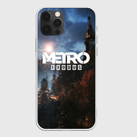 Чехол для iPhone 12 Pro с принтом METRO EXODUS в Тюмени, силикон | область печати: задняя сторона чехла, без боковых панелей | ak47 | metro 2033 | metro exodus | апокалипсис | артем | глуховский | дорога | маски | ночь | оружие | поезд | противогаз | сталкеры