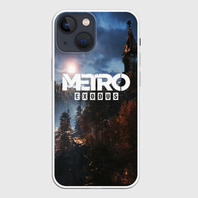 Чехол для iPhone 13 mini с принтом METRO EXODUS в Тюмени,  |  | ak47 | metro 2033 | metro exodus | апокалипсис | артем | глуховский | дорога | маски | ночь | оружие | поезд | противогаз | сталкеры