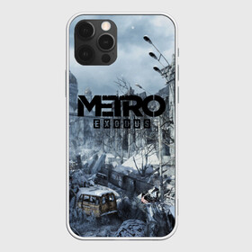 Чехол для iPhone 12 Pro с принтом METRO EXODUS в Тюмени, силикон | область печати: задняя сторона чехла, без боковых панелей | ak47 | metro 2033 | metro exodus | апокалипсис | артем | глуховский | дорога | маски | ночь | оружие | поезд | противогаз | сталкеры