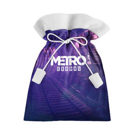 Подарочный 3D мешок с принтом METRO EXODUS в Тюмени, 100% полиэстер | Размер: 29*39 см | Тематика изображения на принте: 