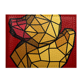 Обложка для студенческого билета с принтом Геометрическая уточка в Тюмени, натуральная кожа | Размер: 11*8 см; Печать на всей внешней стороне | Тематика изображения на принте: 3d | bird | duck | geometric | геометрия | птица | утка