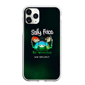 Чехол для iPhone 11 Pro матовый с принтом Sally Face в Тюмени, Силикон |  | Тематика изображения на принте: sally face | гизмо | девид | девочка | игра | лари | ларри | мальчик | маска | мрачная | на лице | пых | с протезом | сал | сали | салли | салли фейс | фейс | фэйс | эддисон | эшли