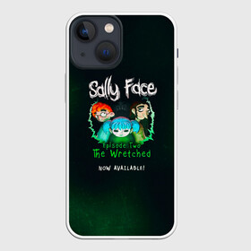 Чехол для iPhone 13 mini с принтом Sally Face в Тюмени,  |  | sally face | гизмо | девид | девочка | игра | лари | ларри | мальчик | маска | мрачная | на лице | пых | с протезом | сал | сали | салли | салли фейс | фейс | фэйс | эддисон | эшли