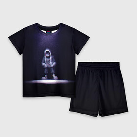 Детский костюм с шортами 3D с принтом Санс в Тюмени,  |  | Тематика изображения на принте: game | sans | undertale | игра | санс