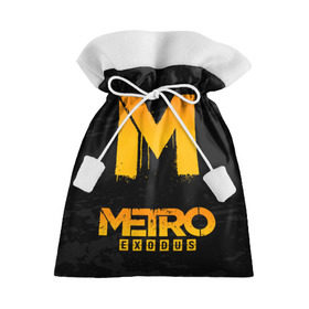 Подарочный 3D мешок с принтом METRO EXODUS в Тюмени, 100% полиэстер | Размер: 29*39 см | Тематика изображения на принте: exodus | horror | metro 2033 | metro exodus | survival | игры | исход | метро | метро 2035