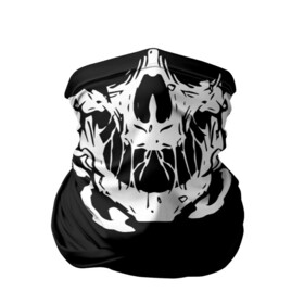 Бандана-труба 3D с принтом ДЫМЯЩИЙ ЧЕРЕП в Тюмени, 100% полиэстер, ткань с особыми свойствами — Activecool | плотность 150‒180 г/м2; хорошо тянется, но сохраняет форму | bandana | bones | face | mask | smoke | бандана | кости | лицо | маска | смоук | череп