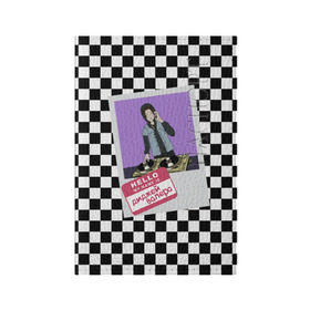 Обложка для паспорта матовая кожа с принтом Френдзона Валера в Тюмени, натуральная матовая кожа | размер 19,3 х 13,7 см; прозрачные пластиковые крепления | бойчик | валера | группа | музыка | мультяшка | песни | подростки | поп панк | френдзона